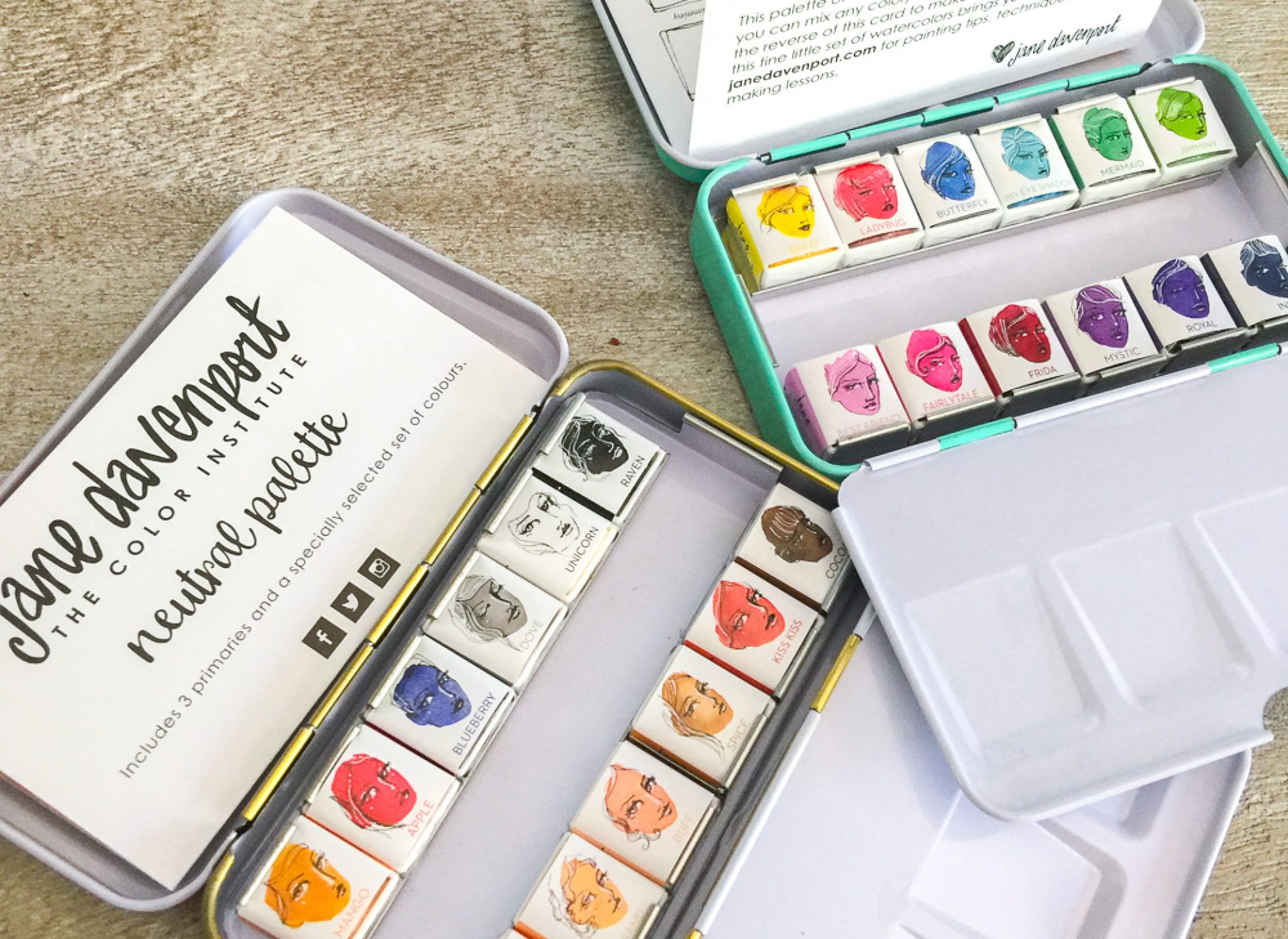 palette watercolor paints