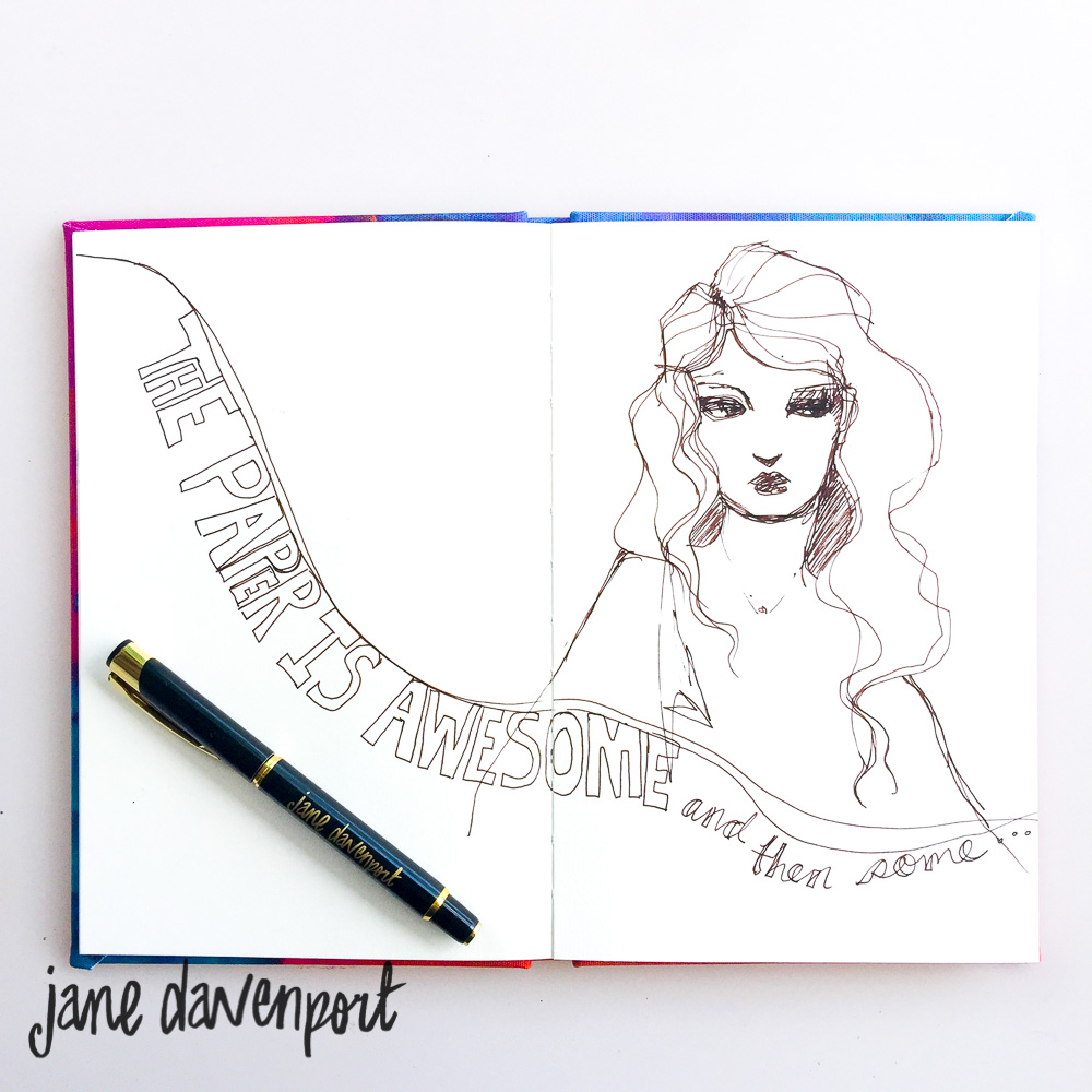 Jane Davenport Toile Journal de 22,9 x 15,2 cm 
