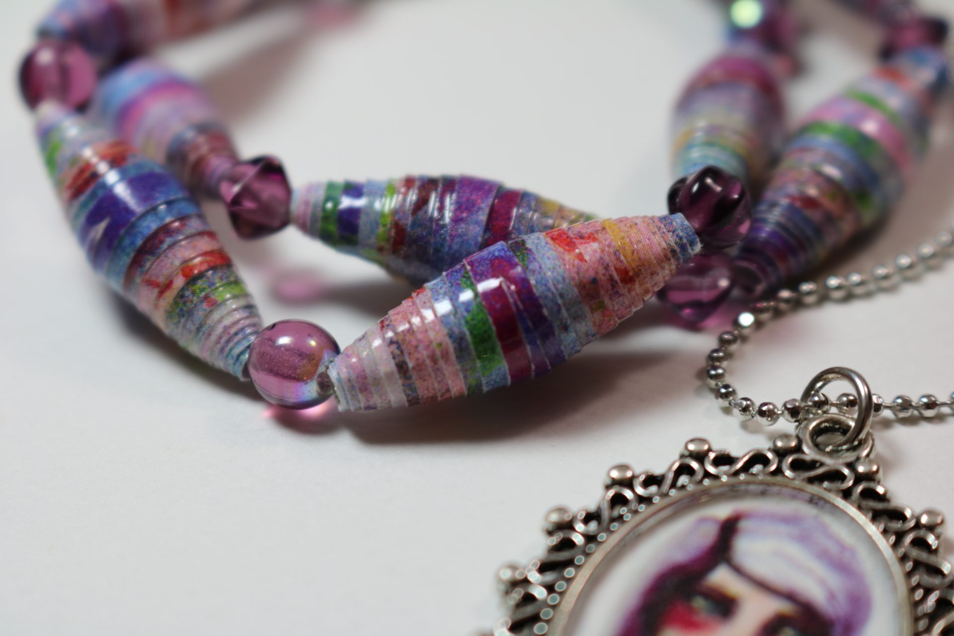 Wear Your Art!  Colorful Paper Beads