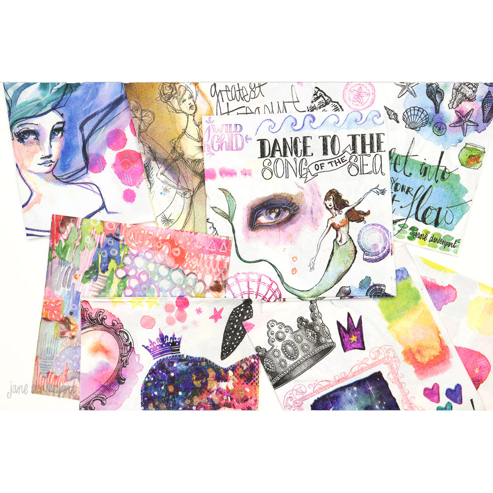 Creative Expressions 8x12 Collage Sheets by Jane Davenport-Happy Thoughts