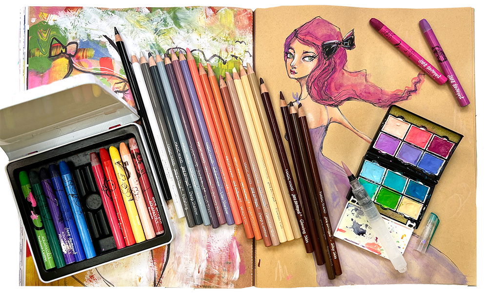 Whimsical Girls Bundle | A fabulous place to start your art journaling!