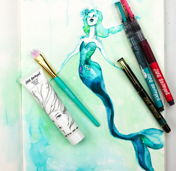  Spellbinders Jane Davenport Squid Mermaid Eyes Hybrid Ink Pad :  Arts, Crafts & Sewing