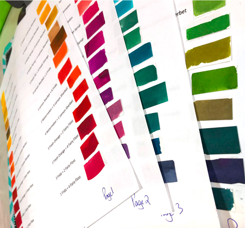 Mixing 125 INKredible colours!