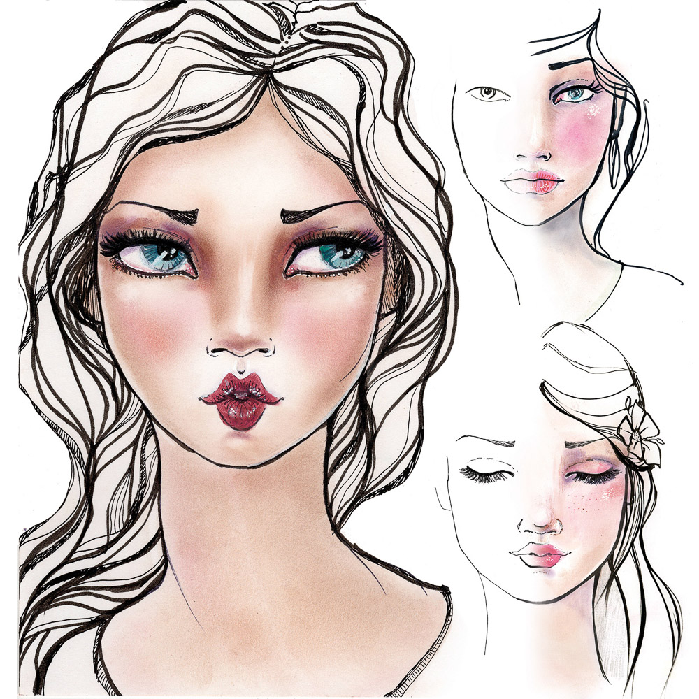 Face Chart Book Pad For Makeup Artists