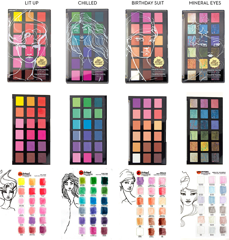 Palette Pastels, Ultra-blendable flat artist pastels