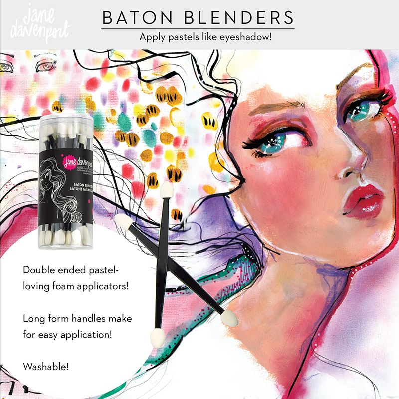 Baton Blenders | soft application tools for Palette Pastels
