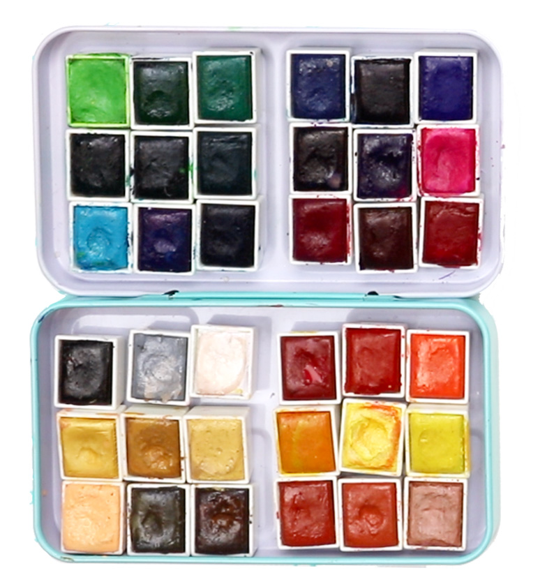 FAST SHIPPING Empty Watercolor Pans With or Without Magnets
