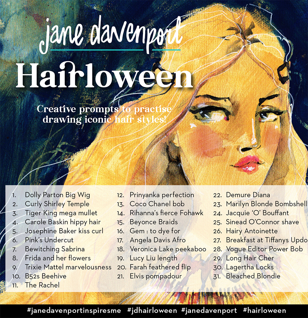 Hairloween- October prompts!