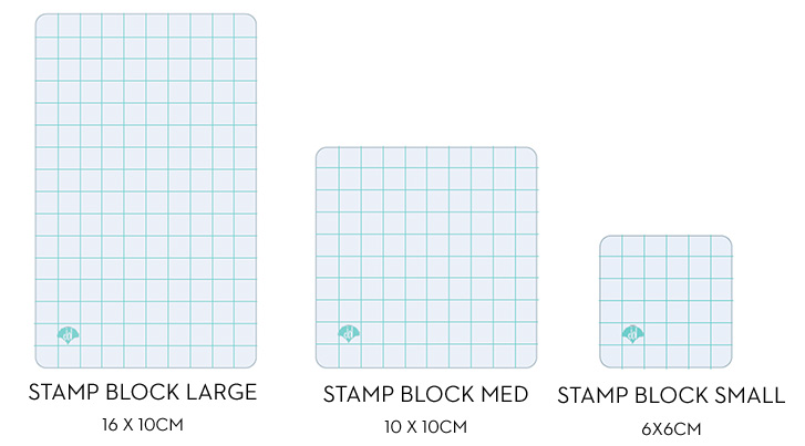 Stamp Block Set, Clear Thinking Acrylic, perfect for Jane's stamps