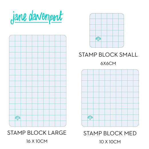 Stamp Block Set, Clear Thinking Acrylic, perfect for Jane's stamps