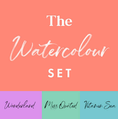 Miss Quoted Watercolour Set