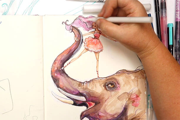 whimsical animal drawings