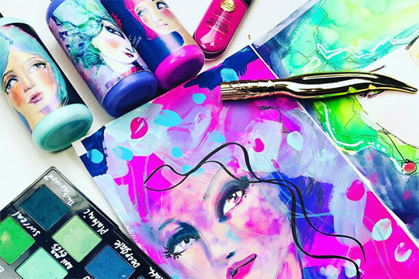 Jane Davenport Artist - Yay! My makeup- inspired art supply collection was  just featured on the Michaels page! Hello if you are arriving from that  @michaelsstores- hello! Stay stay tuned! ・・・ This