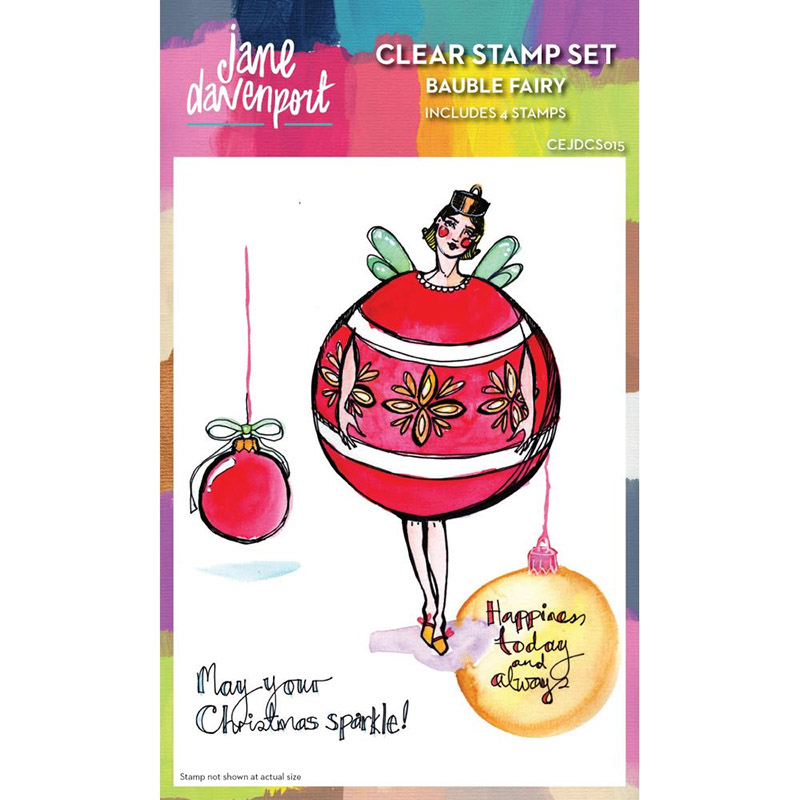 Creative Expressions Jane Davenport Christmas Tree Fairy - Clear Stamp Set  - 123Stitch