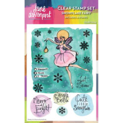 6x4 Clear Stamp Set - Mince Pie Fairy - Jane Davenport - Messy Papercrafts