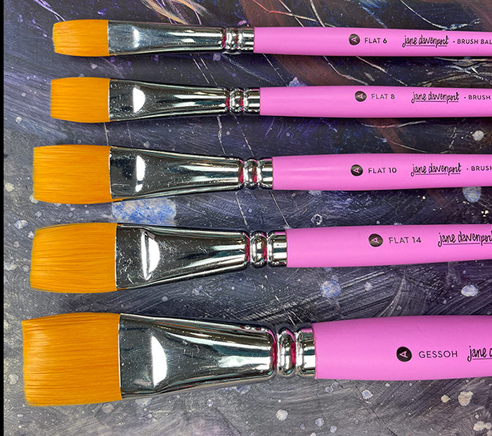 Brush Ballet, Arabesque set for Acrylic paint