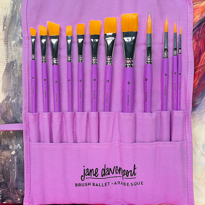 Brush Ballet, Arabesque set for Acrylic paint