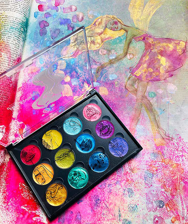 Iridescent Whimsical Watercolour, Halcyon Days Palette