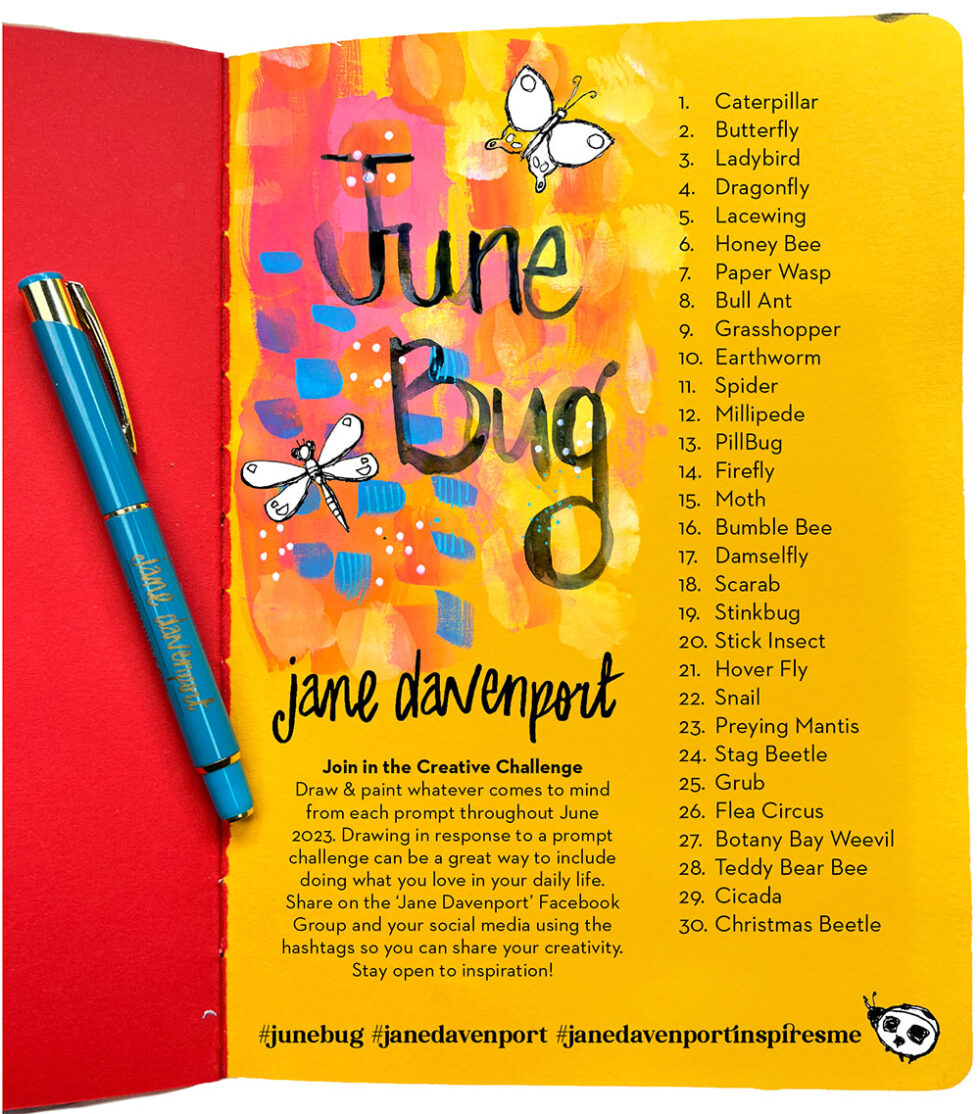 June Bug creative challenge! Jane Davenport