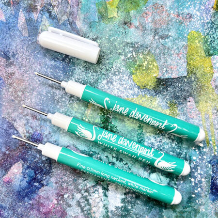 White PinPoint trio, Superfine, opaque paint pens