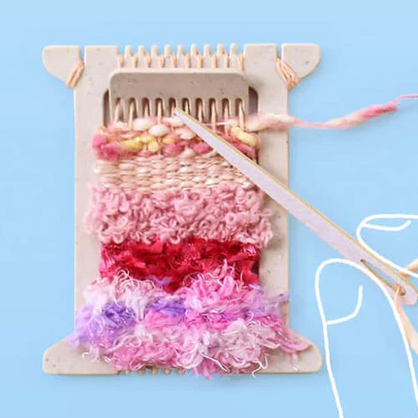 Mini Loom Weaving Tutorial With Ribbon 