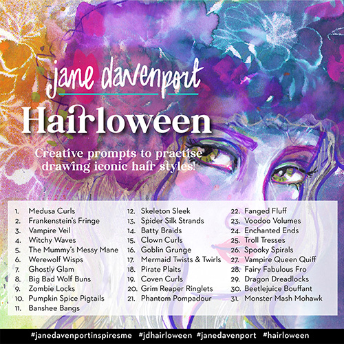 Hair-loween creative Prompts for October!