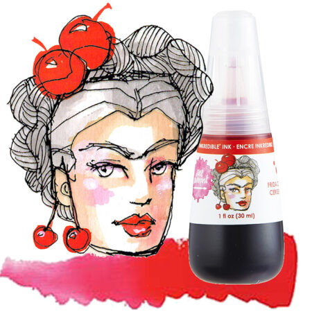Frida: bright Scarlet red INKredible liquid watercolour