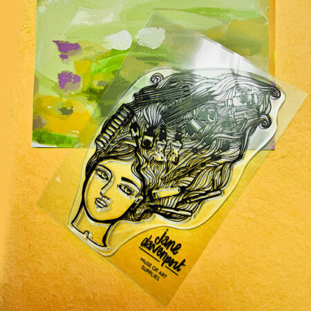 Muse of Art Supplies Stamp