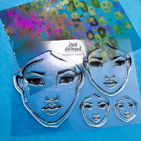 Straight Faced 4 Stamp Set