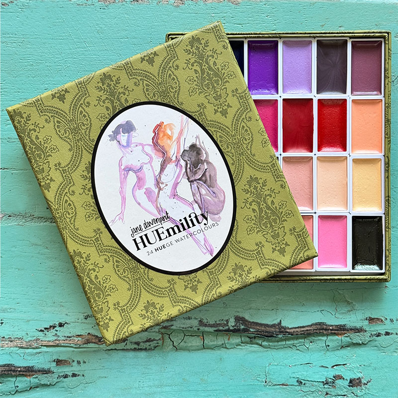 HUEge Watercolours | HUEmility palette for faces, flesh and figures
