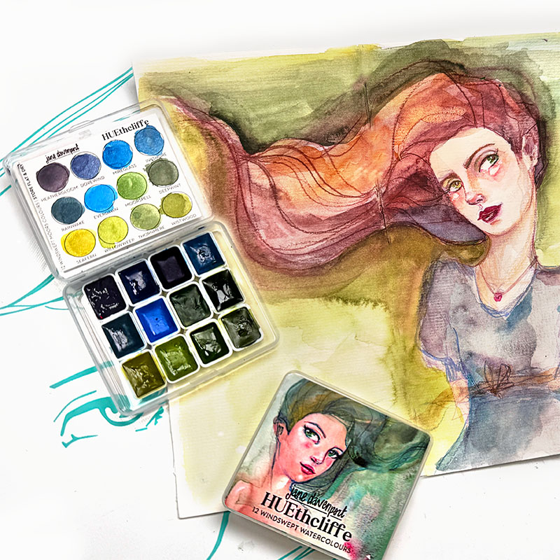 HUEthcliff Watercolour | 12 windswept, atmospheric colours! - Image 4