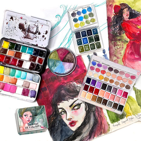 Windswept Watercolour Bundle | Includes the workshop & 4 atmospheric palettes!